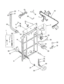 Rear Panel parts for Kenmore Washer 110.23722200 (11023722200, 110 23722200) from AppliancePartsPros.com