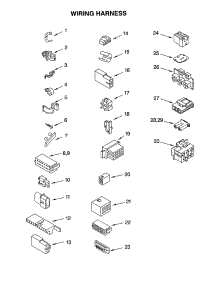 Wiring Harness parts for Kenmore Washer 110.23732200 (11023732200, 110 23732200) from AppliancePartsPros.com