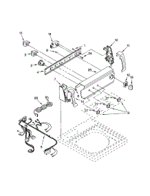 Control Panel parts for Kenmore Washer 110.23822100 (11023822100, 110 23822100) from AppliancePartsPros.com