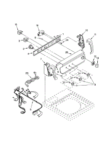 Control Panel parts for Kenmore Washer 110.23832100 (11023832100, 110 23832100) from AppliancePartsPros.com