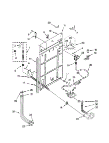 Rear Panel parts for Kenmore Washer 110.23912100 (11023912100, 110 23912100) from AppliancePartsPros.com