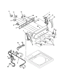 Control Panel parts for Kenmore Washer 110.23912100 (11023912100, 110 23912100) from AppliancePartsPros.com
