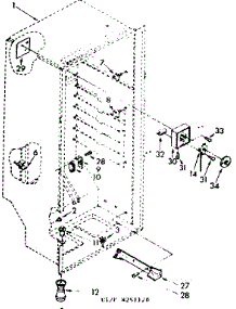 Liner Parts parts for Kenmore Freezer 106.8251180 (1068251180, 106 8251180) from AppliancePartsPros.com