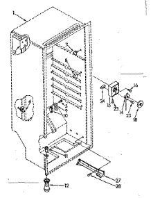 Liner Parts parts for Kenmore Freezer 106.8251520 (1068251520, 106 8251520) from AppliancePartsPros.com