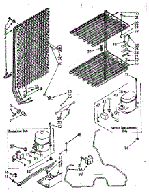 Unit Parts parts for Kenmore Freezer 106.8251520 (1068251520, 106 8251520) from AppliancePartsPros.com