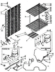 Unit Parts parts for Kenmore Freezer 106.8251940 (1068251940, 106 8251940) from AppliancePartsPros.com