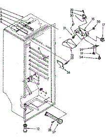 Liner Parts parts for Kenmore Freezer 106.8251940 (1068251940, 106 8251940) from AppliancePartsPros.com