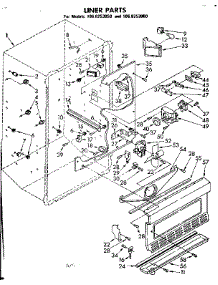Liner Parts parts for Kenmore Freezer 106.8253050 (1068253050, 106 8253050) from AppliancePartsPros.com