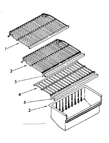 Shelves And Accessories parts for Kenmore Freezer 106.8253580 (1068253580, 106 8253580) from AppliancePartsPros.com