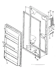 Door Parts parts for Kenmore Freezer 106.8253581 (1068253581, 106 8253581) from AppliancePartsPros.com