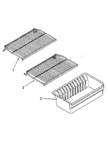 Shelf parts for Kenmore Freezer 106.8254911 (1068254911, 106 8254911) from AppliancePartsPros.com