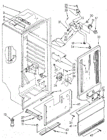 Liner parts for Kenmore Freezer 106.8254912 (1068254912, 106 8254912) from AppliancePartsPros.com