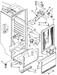 Liner parts for Kenmore Freezer 106.8254913 (1068254913, 106 8254913) from AppliancePartsPros.com
