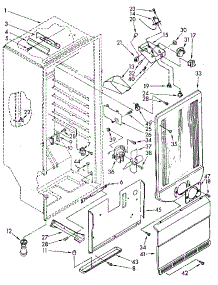 Liner parts for Kenmore Freezer 106.8254981 (1068254981, 106 8254981) from AppliancePartsPros.com