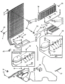 Unit parts for Kenmore Freezer 106.8254983 (1068254983, 106 8254983) from AppliancePartsPros.com