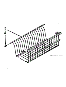 Shelf parts for Kenmore Freezer 106.8260311 (1068260311, 106 8260311) from AppliancePartsPros.com