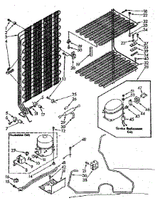 Unit parts for Kenmore Freezer 106.8260311 (1068260311, 106 8260311) from AppliancePartsPros.com
