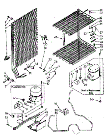 Unit parts for Kenmore Freezer 106.8261540 (1068261540, 106 8261540) from AppliancePartsPros.com