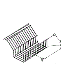 Shelf parts for Kenmore Freezer 106.8262111 (1068262111, 106 8262111) from AppliancePartsPros.com