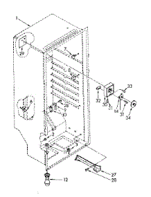Liner Parts parts for Kenmore Freezer 106.8262180 (1068262180, 106 8262180) from AppliancePartsPros.com