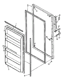 Door parts for Kenmore Freezer 106.8262310 (1068262310, 106 8262310) from AppliancePartsPros.com