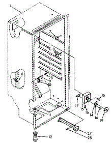 Liner parts for Kenmore Freezer 106.8262380 (1068262380, 106 8262380) from AppliancePartsPros.com