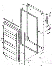 Door Parts parts for Kenmore Freezer 106.8262381 (1068262381, 106 8262381) from AppliancePartsPros.com