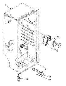Liner Parts parts for Kenmore Freezer 106.8262511 (1068262511, 106 8262511) from AppliancePartsPros.com