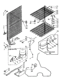 Unit Parts parts for Kenmore Freezer 106.8262511 (1068262511, 106 8262511) from AppliancePartsPros.com
