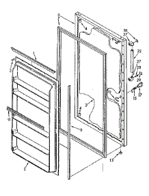 Door Parts parts for Kenmore Freezer 106.8262511 (1068262511, 106 8262511) from AppliancePartsPros.com
