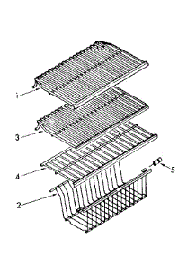 Shelf Parts parts for Kenmore Freezer 106.8263310 (1068263310, 106 8263310) from AppliancePartsPros.com