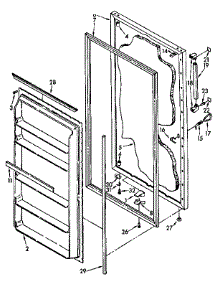 Door Parts parts for Kenmore Freezer 106.8263380 (1068263380, 106 8263380) from AppliancePartsPros.com