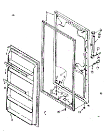 Door Parts parts for Kenmore Freezer 106.8263510 (1068263510, 106 8263510) from AppliancePartsPros.com