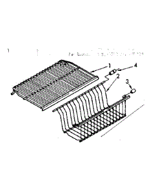 Shelf Parts parts for Kenmore Freezer 106.8263510 (1068263510, 106 8263510) from AppliancePartsPros.com