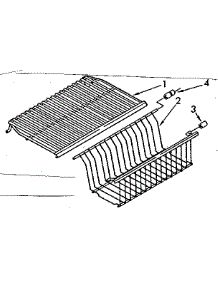 Shelf Parts parts for Kenmore Freezer 106.8263511 (1068263511, 106 8263511) from AppliancePartsPros.com