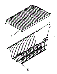 Shelf And Basket Parts parts for Kenmore Freezer 106.8263910 (1068263910, 106 8263910) from AppliancePartsPros.com