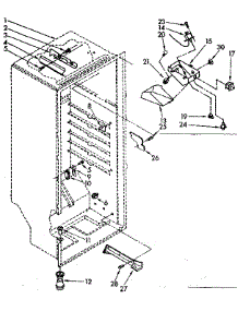 Liner Parts parts for Kenmore Freezer 106.8263911 (1068263911, 106 8263911) from AppliancePartsPros.com