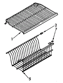 Shelf And Basket Parts parts for Kenmore Freezer 106.8263911 (1068263911, 106 8263911) from AppliancePartsPros.com