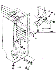 Liner Parts parts for Kenmore Freezer 106.8263980 (1068263980, 106 8263980) from AppliancePartsPros.com