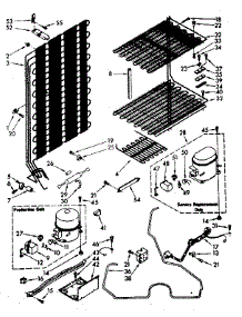 Unit Parts parts for Kenmore Freezer 106.8263980 (1068263980, 106 8263980) from AppliancePartsPros.com