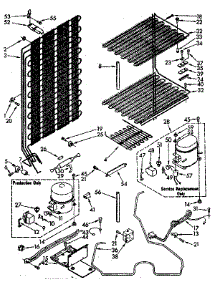 Unit Parts parts for Kenmore Freezer 106.8263981 (1068263981, 106 8263981) from AppliancePartsPros.com