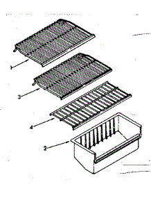 Shelf Parts parts for Kenmore Freezer 106.8265580 (1068265580, 106 8265580) from AppliancePartsPros.com