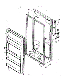 Door Parts parts for Kenmore Freezer 106.8265580 (1068265580, 106 8265580) from AppliancePartsPros.com