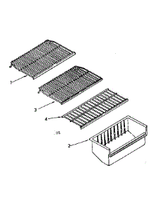 Shelf Parts parts for Kenmore Freezer 106.8265581 (1068265581, 106 8265581) from AppliancePartsPros.com
