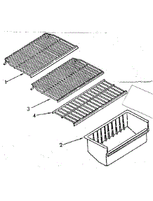 Shelf Parts parts for Kenmore Freezer 106.8265582 (1068265582, 106 8265582) from AppliancePartsPros.com