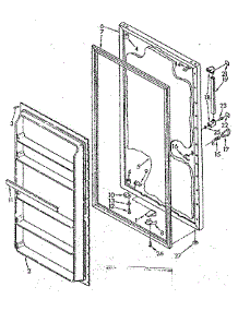 Door Parts parts for Kenmore Freezer 106.8265582 (1068265582, 106 8265582) from AppliancePartsPros.com
