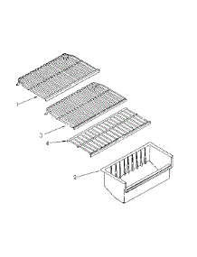 Shelf Parts parts for Kenmore Freezer 106.8265583 (1068265583, 106 8265583) from AppliancePartsPros.com