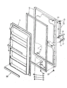 Door Parts parts for Kenmore Freezer 106.8265980 (1068265980, 106 8265980) from AppliancePartsPros.com
