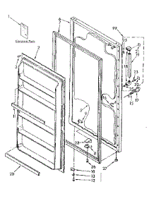 Door Parts parts for Kenmore Freezer 106.8265981 (1068265981, 106 8265981) from AppliancePartsPros.com