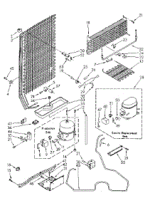 Unit Parts parts for Kenmore Freezer 106.8265981 (1068265981, 106 8265981) from AppliancePartsPros.com